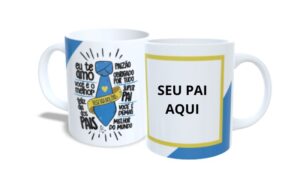 caneca dia dos pais com foto
